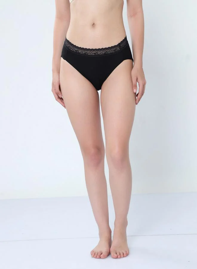 Envie Pack of 2 - Lace Detail Waistband Hipster by Styli