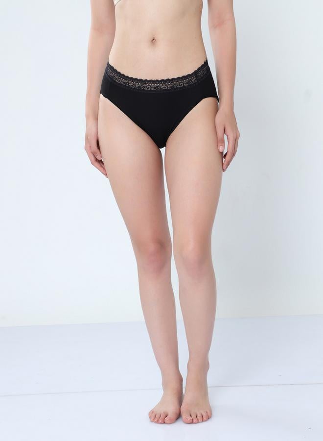 Envie Pack of 2 - Lace Detail Waistband Hipster by Styli  - Image 5