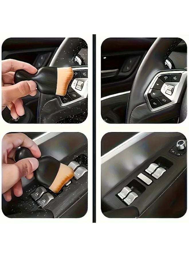 Long And Short Car Cleaning Brush Set For Air Vent Interior Gap Dust Soft Bristle Wash - Image 5