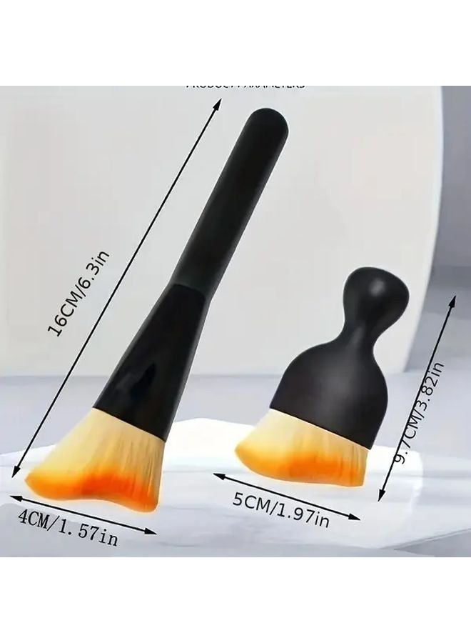 Long And Short Car Cleaning Brush Set For Air Vent Interior Gap Dust Soft Bristle Wash - Image 1