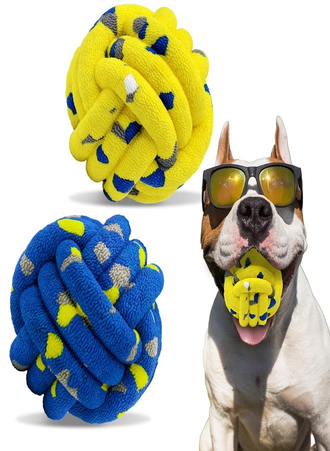 Magicorange كرات ماجيك أورانج للكلاب، عبوة من قطعتين، ألعاب كرات التنس، لعبة للكلاب التي تمضغ بقوة، ألعاب تسنين غير قابلة للتلف، لعبة مائية، كرة جلب للكلاب - Image 1