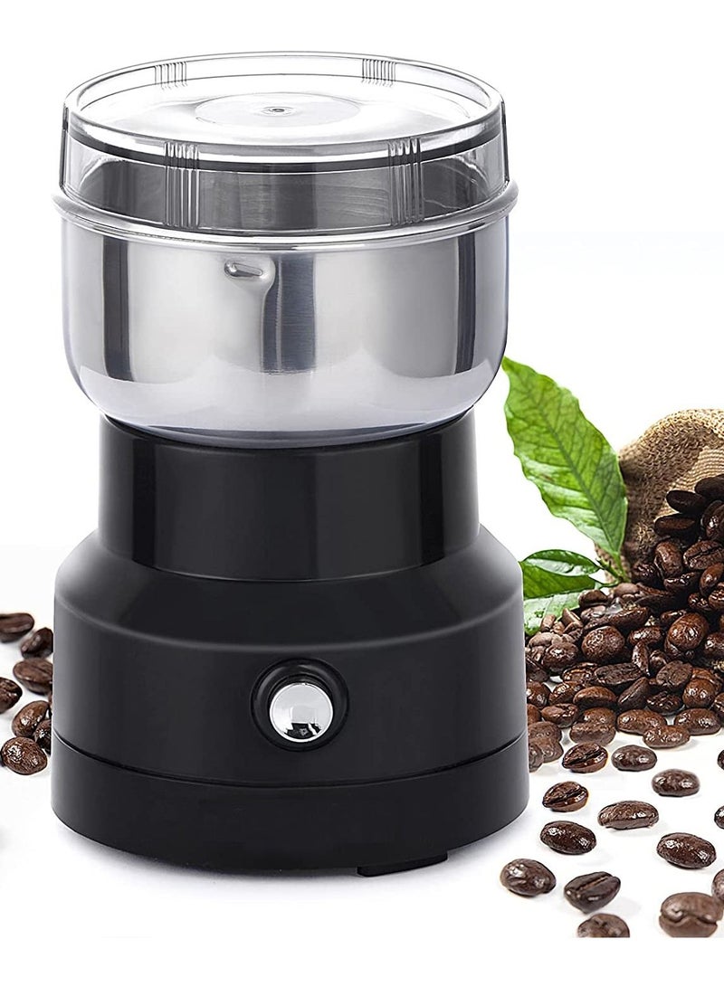 DubaiGallery 110V Electric Coffee Spice Beans Grinder Maker with Stainless Steel Blades for Home Kitchen Grinding Supplies with US Plug - Image 1