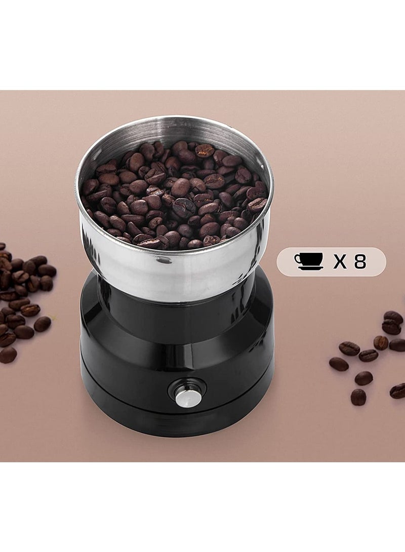 DubaiGallery 110V Electric Coffee Spice Beans Grinder Maker with Stainless Steel Blades for Home Kitchen Grinding Supplies with US Plug - Image 4