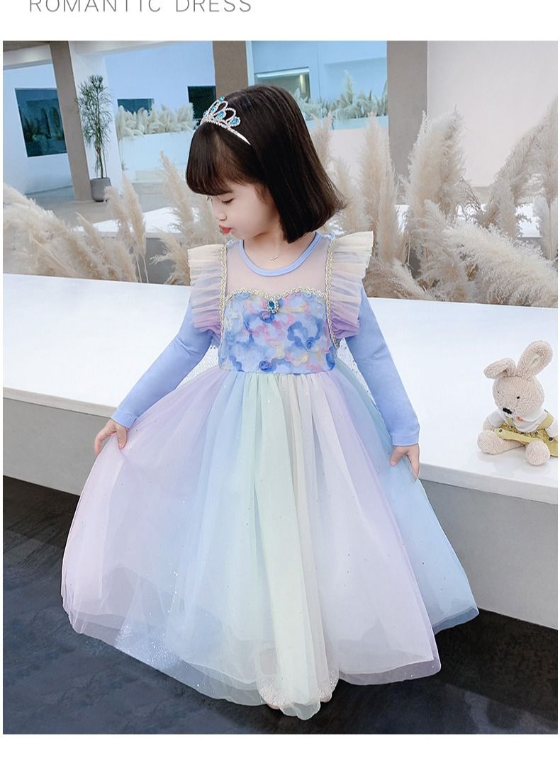 Loquat Fairy Princess Themed Party Dress Multicolour  - Image 2