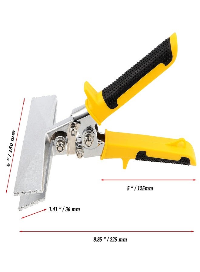 JOIKIT 6 Inches Sheet Metal Hand Seamer, Straight Metal Seamer, Straight Jaw Bending Pliers with Non-Slip Handles for Bending, Seaming, and Flattening Sheet - Image 2