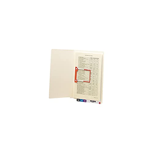 Smead End Tab Fastener File Folder, Shelf-Master® Reinforced Straight-Cut Tab, 1 U-Clip Fastener, Letter Size, Manila, 50 per Box (34112) - Image 5