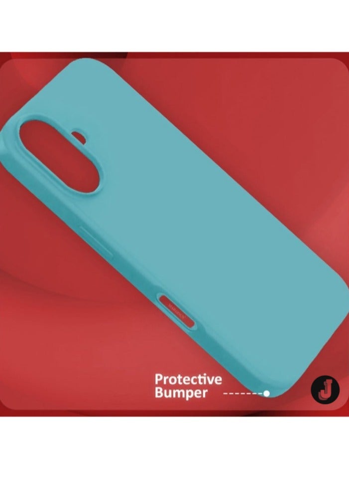 JAJEEK "New Liquid Silicone Case for iPhone 16 Plus - Ultra-Slim Design with Soft Microfiber Lining & Drop Protection" - Image 3