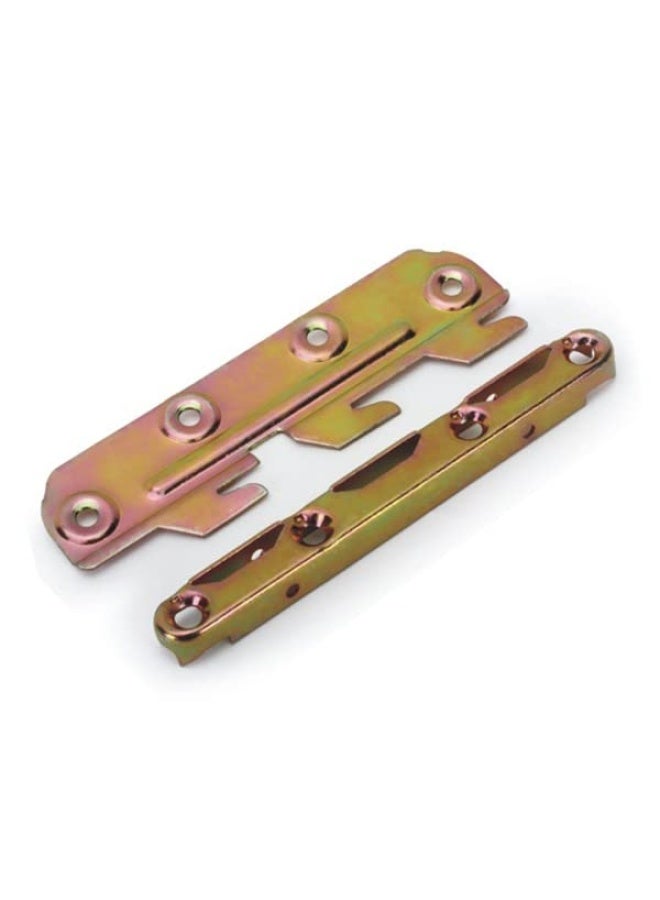ROBUSTLINE 5 Gi Plated Heavy Duty Bed Hinges Bed Rail Brackets For Bed Frame Bed Rail Headboards Footboards - Image 2