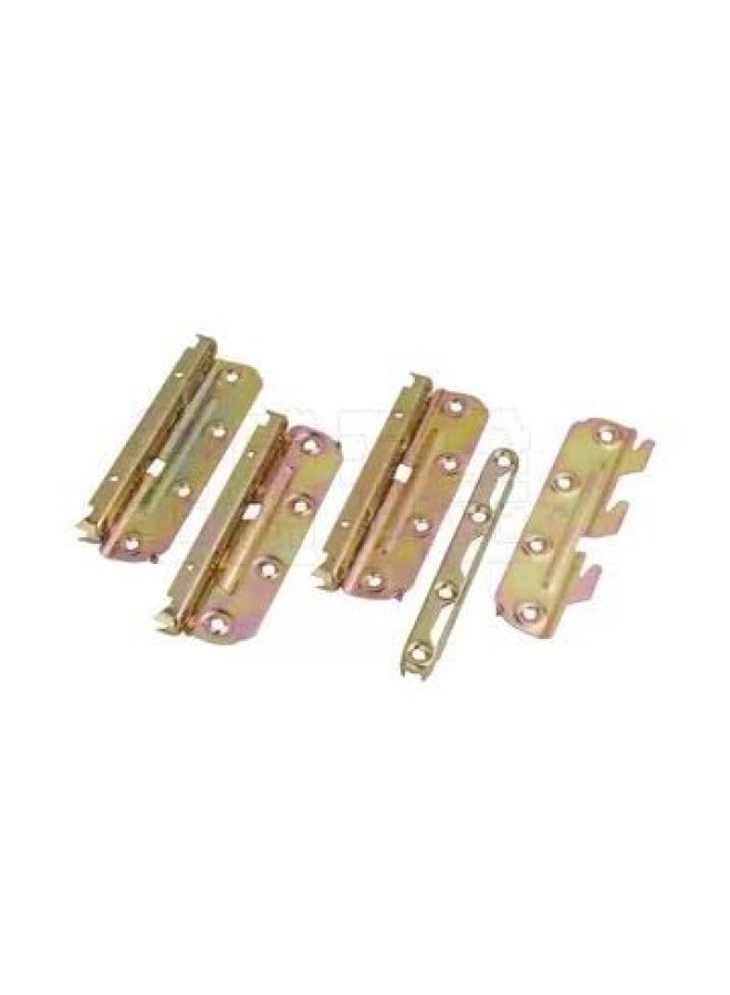 ROBUSTLINE 5 Gi Plated Heavy Duty Bed Hinges Bed Rail Brackets For Bed Frame Bed Rail Headboards Footboards - Image 1