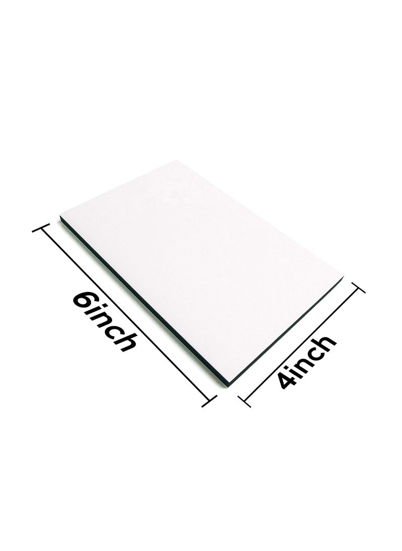 Bastex Bastex 5 Piece 4x6 inch Rubber Stamping Blanks. Linoleum Block for Stamp Making, Printmaking and Lino Carving Blocks. White and Black for Easy Design Print.  - Image 3