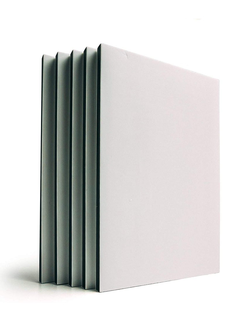 Bastex Bastex 5 Piece 4x6 inch Rubber Stamping Blanks. Linoleum Block for Stamp Making, Printmaking and Lino Carving Blocks. White and Black for Easy Design Print.  - Image 1