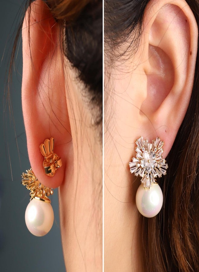 KISSPAT Earring Backs for Droopy Ears, 8 Pairs Hypoallergenic Earring Lifters Backs for Studs, Adjustable 18K Gold Secure Backs Repacements for Heavy Earrings - Image 4