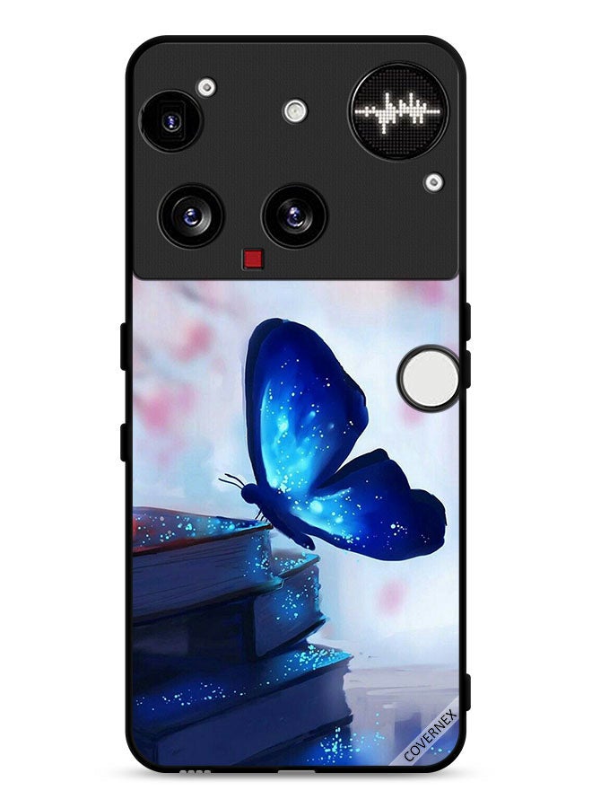 Covernex Nothing Phone (3) Protective Case Cover Butterfly Sitting On Books - Image 1