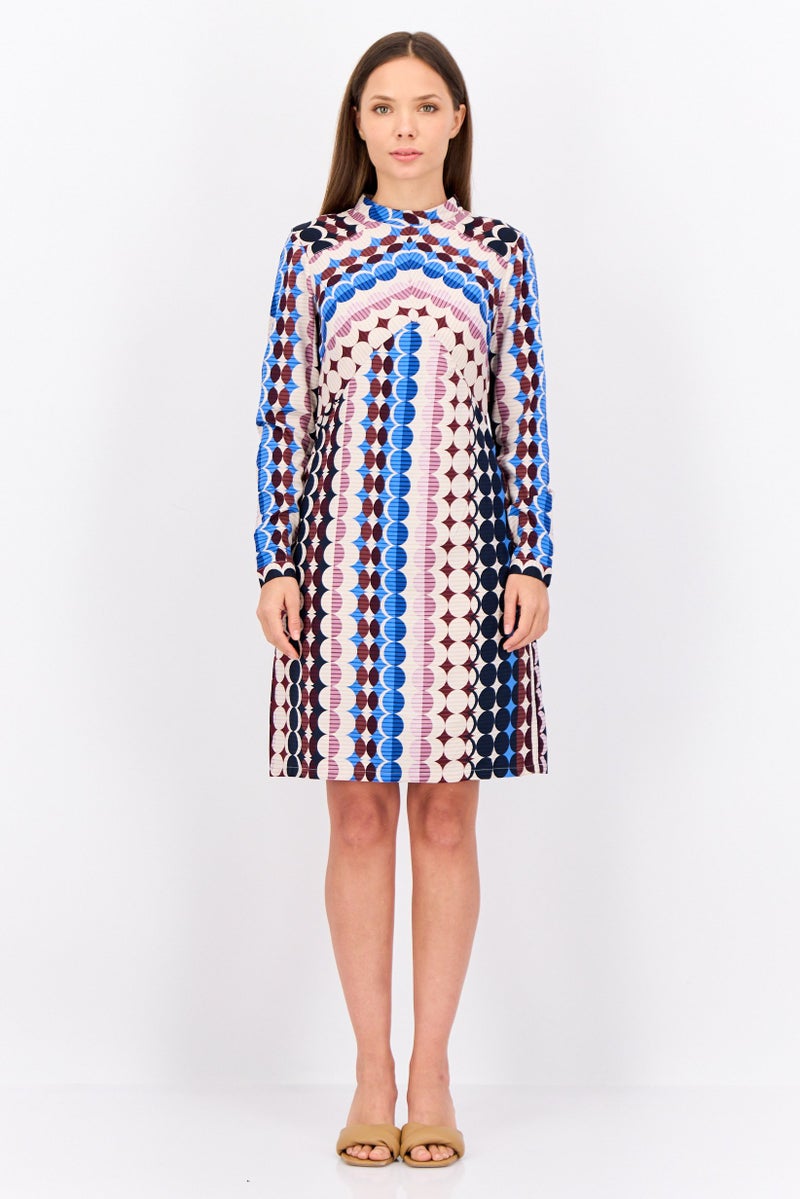 Donna Morgan Women Allover Print Mini Dress, Multicolor - Image 2