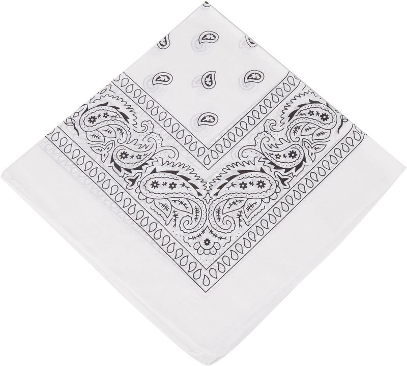Boolavard 1s, 6s, 9s or 12 Pack Cowboy Bandanas Bandana with Original Paisley Pattern - Image 1