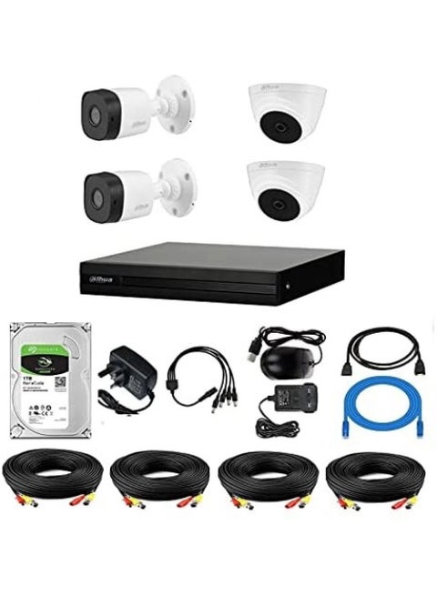 Dahua camera 2-megapixel full HD camera kit with 1 TB hard disk, easy to install