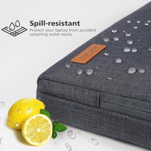 KIZUNA Laptop Bag 14 Inch Computer Shoulder Case Sleeve Briefcase For MacBook Air 15 M4 M3 M2/15 Surface Laptop 7 6 5/Lenovo Flex 14/14" HP EliteBook 840 G5/14 Yoga Slim 7i Pro X/Dell,Dark Grey - Image 5