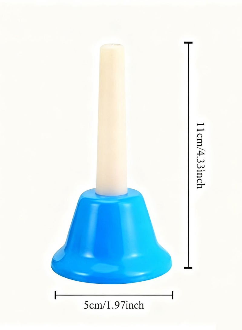 WEMART 8 Note Hand Bells for Kids, Colorful Diatonic Metal Handbells Set, Musical Percussion Instrument for Toddlers, Beginners, Music Teaching, Classroom, Church, and Family Music Learning - Image 5