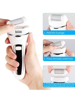 Bosidin BoSidin Electronic Rechargeable Waterfroof Foot Hard Skin Remover Tool for Cracked Heels, Calluses and Dead Skin Pedicure Set…  - Image 4