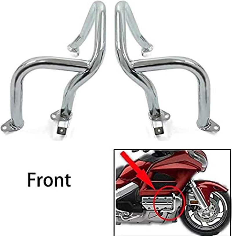 QASULER Motorcycle Crash Bar Engine Guard - Image 3