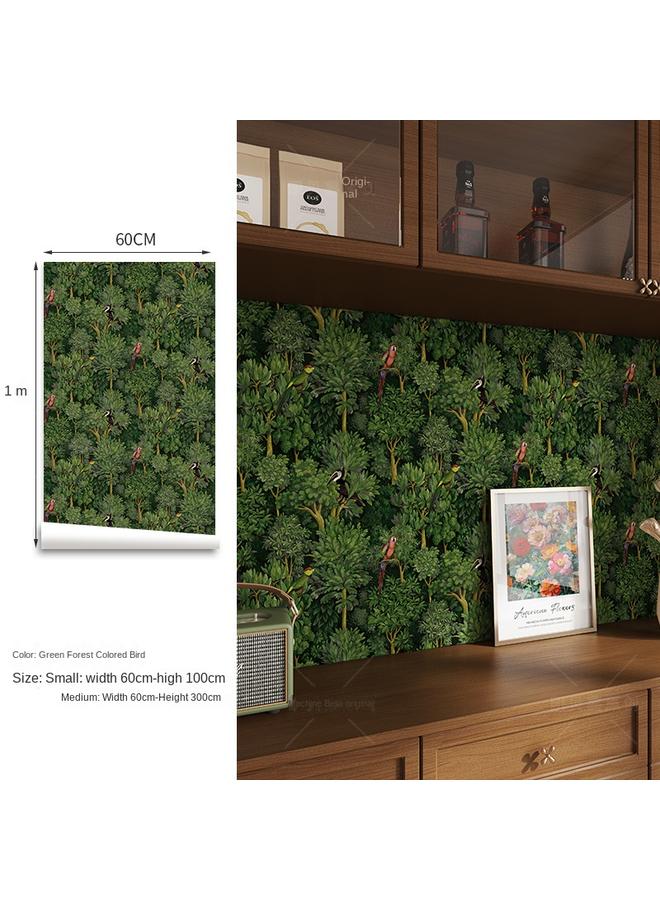 Bluejw Vintage Wallpaper Room Decoration Self-adhesive Wallpaper Home Entry Shoe Cabinet Wardrobe Door Sticker Color Change Moving Door Sliding Door Sticker - Image 1