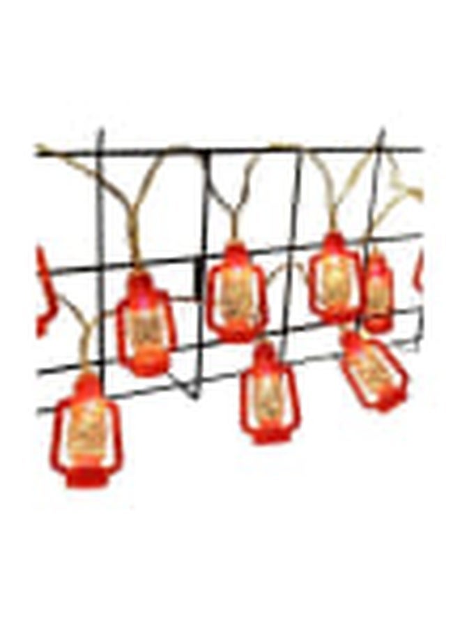 NIBEMINENT 10-LED Lantern String Light Red/Clear/Warm Yellow 1.5meter - Image 3