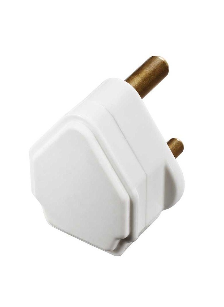 MASTERPLUG Masterplug Round 3 pin plug,15A,White  - Image 1