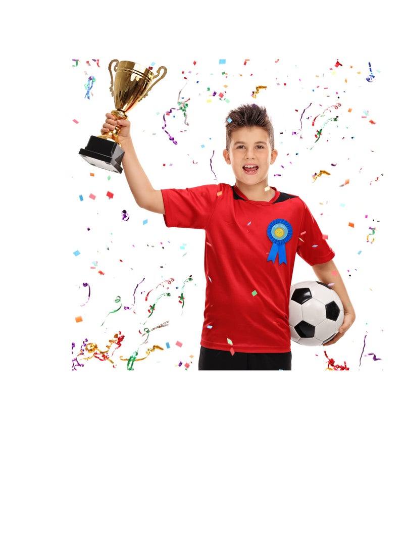 9 Pcs Blank Award Ribbon, Victory Ribbons, Ribbons Honorable, Recognition Ribbons for DIY Classroom Party, Competition, Sports Event (White, Blue, Red)
