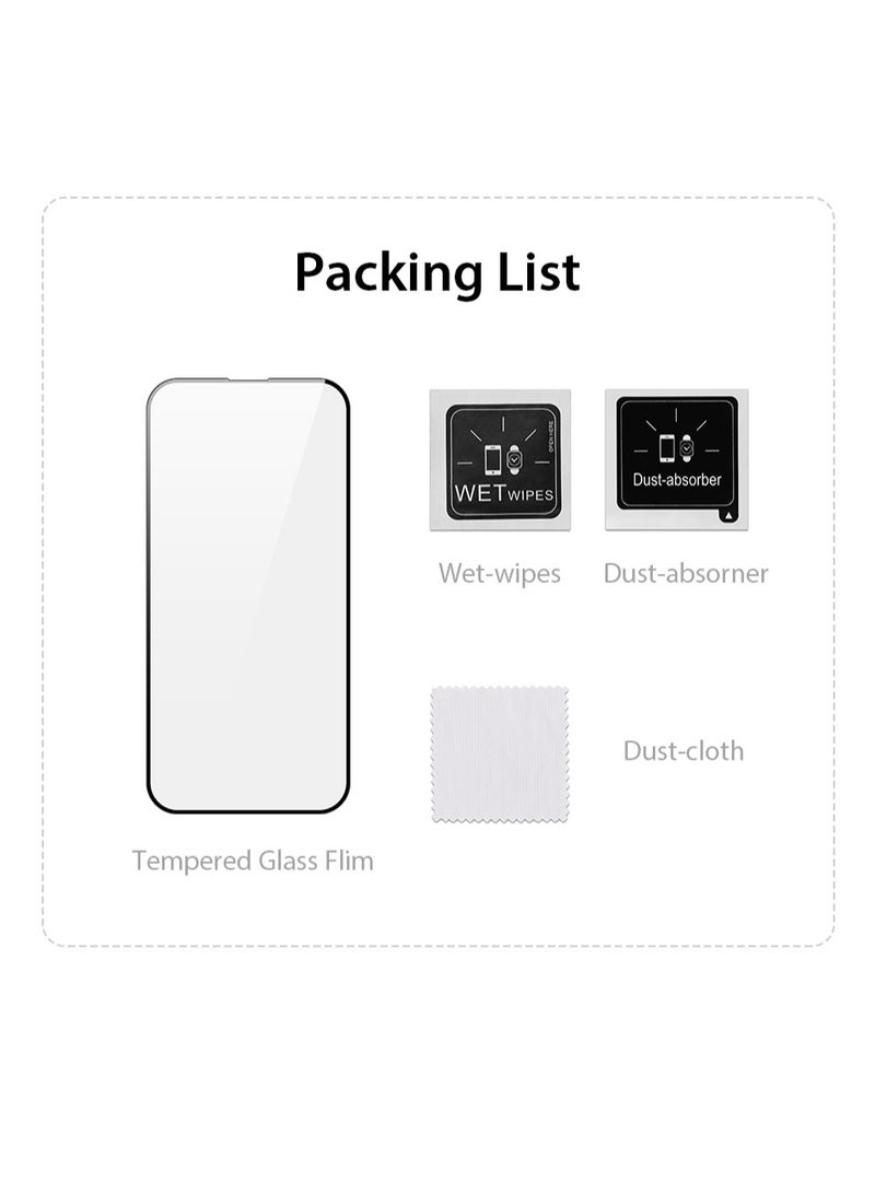 DUX DUCIS Tempered Glass Screen Protector For iPhone 16 - Black - Image 2