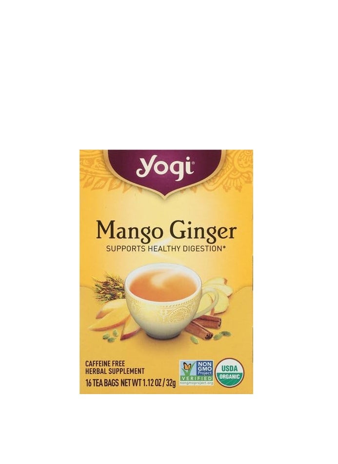 Yogi Tea Yogi Tea, Mango Ginger, 16 Count, Packaging May Vary  - Image 1