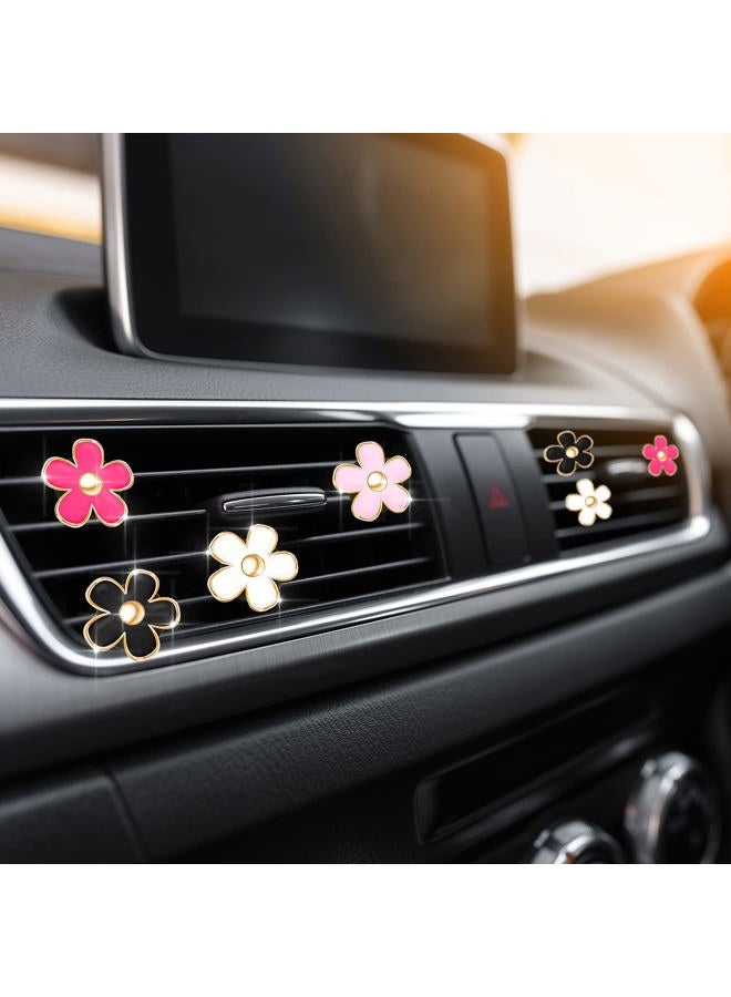 Frienda 8 Pieces Colorful Daisy Flower Car Air Vent Clips for Women Daisy Car Interior Decoration Accessories Cute Air Freshener Clip Conditioning Outlet Charm - Image 5
