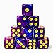 Luck Lab 10 Piece D6 Dice Pack Acrylic Dice for RPG MTG DND Dice Table Games and Board Games Blue and Purple Swirl with Gold Pips - Image 2