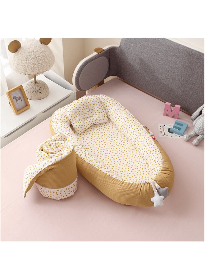 hibobi Baby Bassinet for Bed Baby Nest Sleeper - Newborn Lounger Portable Crib for Ideal for Newborn Shower Gift - Image 3