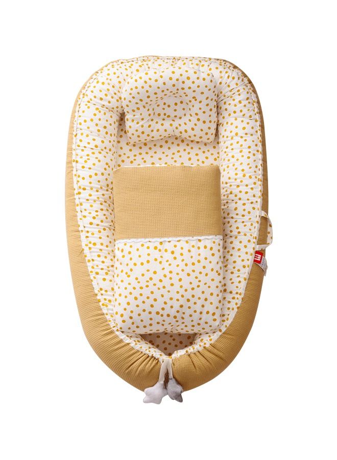 hibobi Baby Bassinet for Bed Baby Nest Sleeper - Newborn Lounger Portable Crib for Ideal for Newborn Shower Gift - Image 1