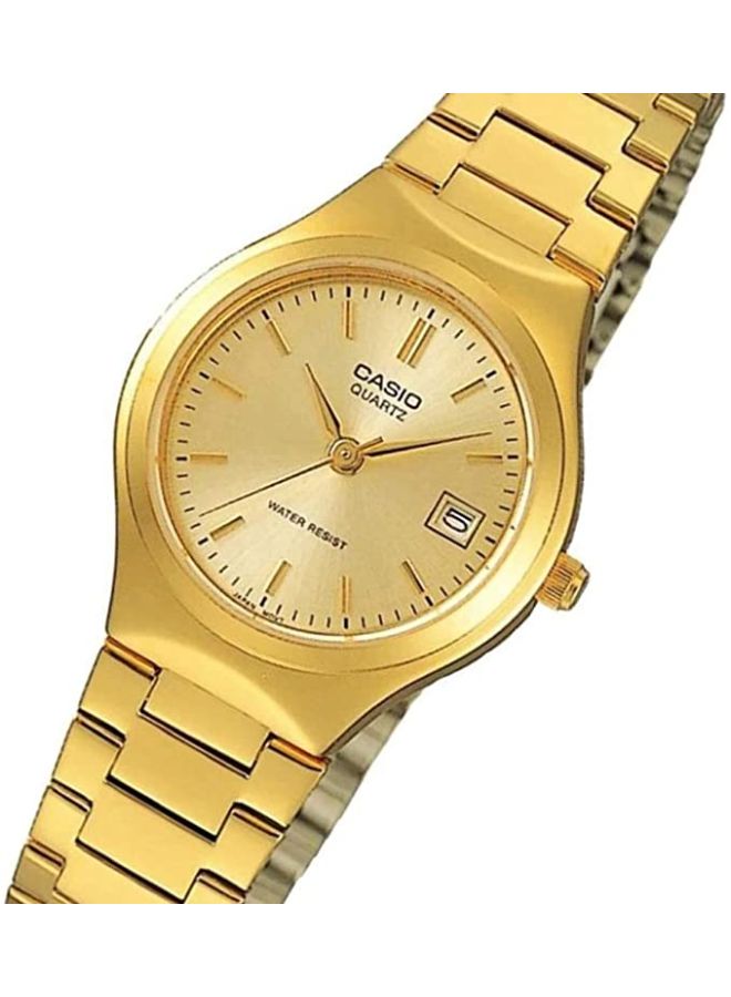 كاسيو ساعة يد إنتيسر بعقارب طراز LTP1170N-9A - قياس 30 مم - ذهبي نساء - Image 4