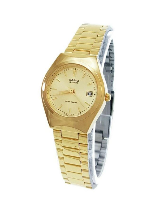 كاسيو ساعة يد إنتيسر بعقارب طراز LTP1170N-9A - قياس 30 مم - ذهبي نساء - Image 5