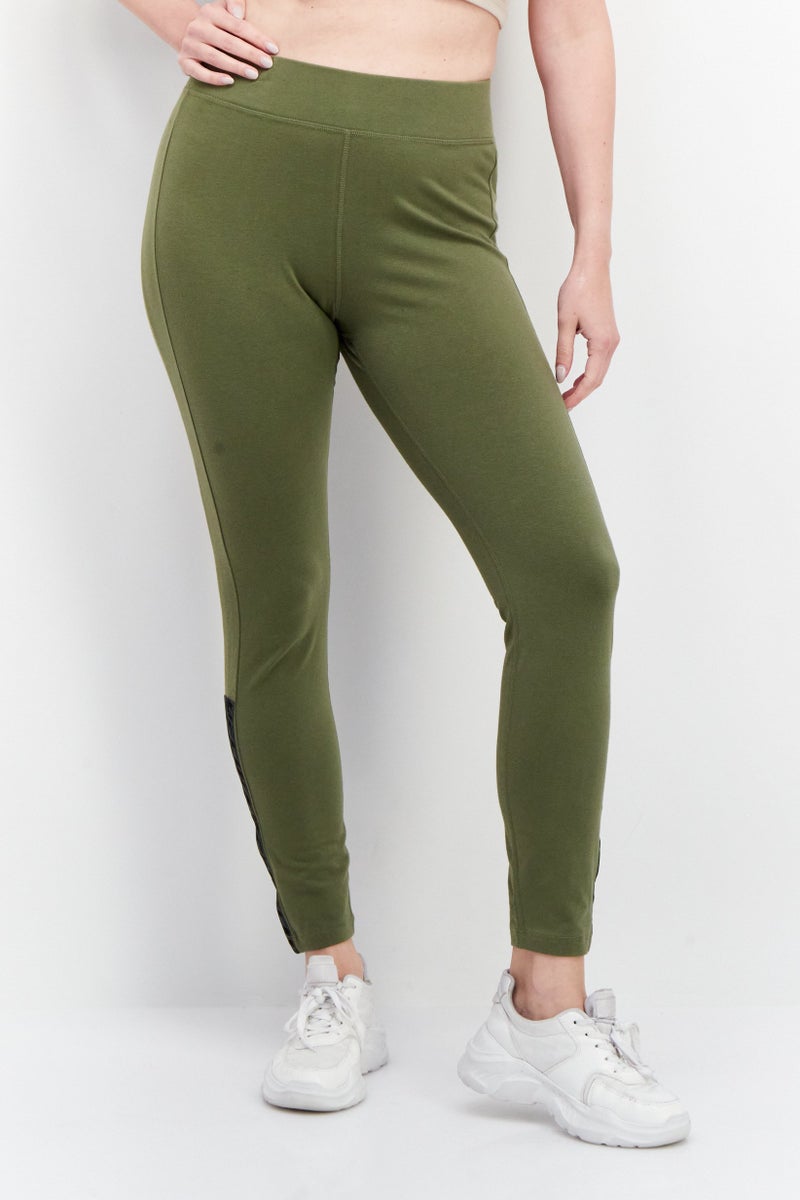 Ufc Women Sportswear Fit Brand Logo Training Tights, Green - Image 1