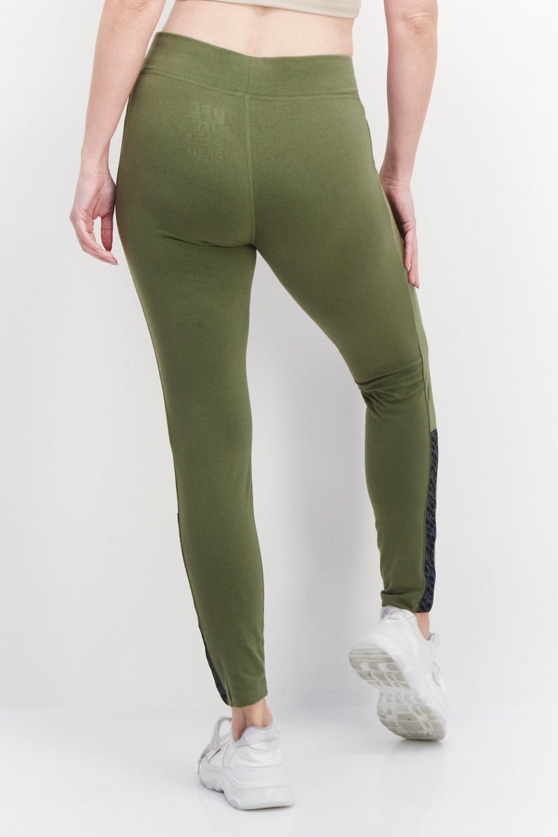 Ufc Women Sportswear Fit Brand Logo Training Tights, Green - Image 3