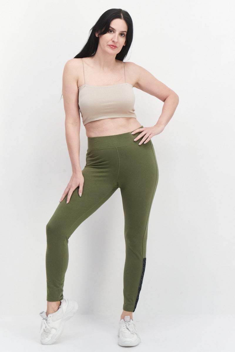 Ufc Women Sportswear Fit Brand Logo Training Tights, Green - Image 2