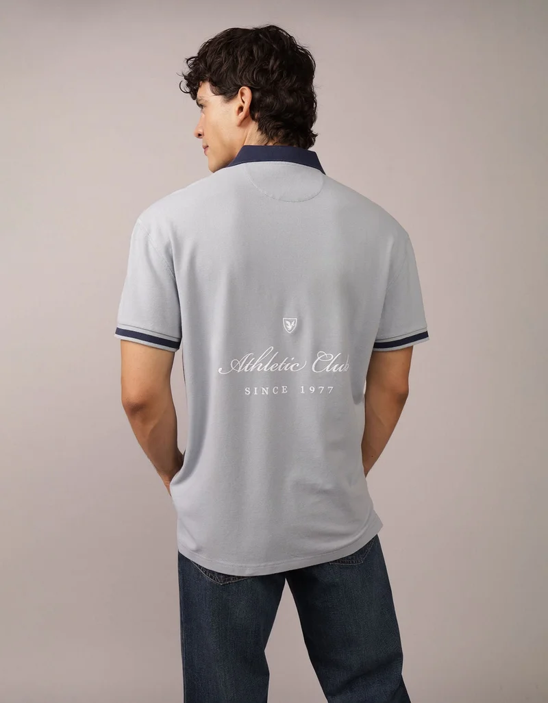 American Eagle  AE Logo Polo Shirt for Men | Best Price UAE