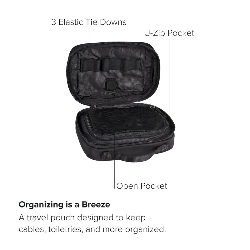TUMI Women's Accessory Pouch Small, Black, One Size - Image 3
