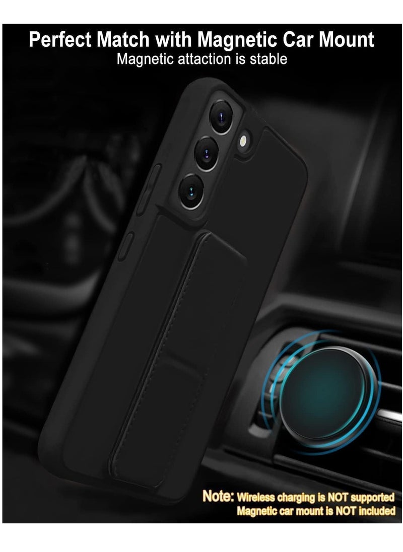 Generic Samsung Galaxy S25 Plus Case with Kickstand & Magnetic Car Holder Vertical & Horizontal Premium Silicone Hand Strap & Multi Holder Grip for Phone  - Image 2