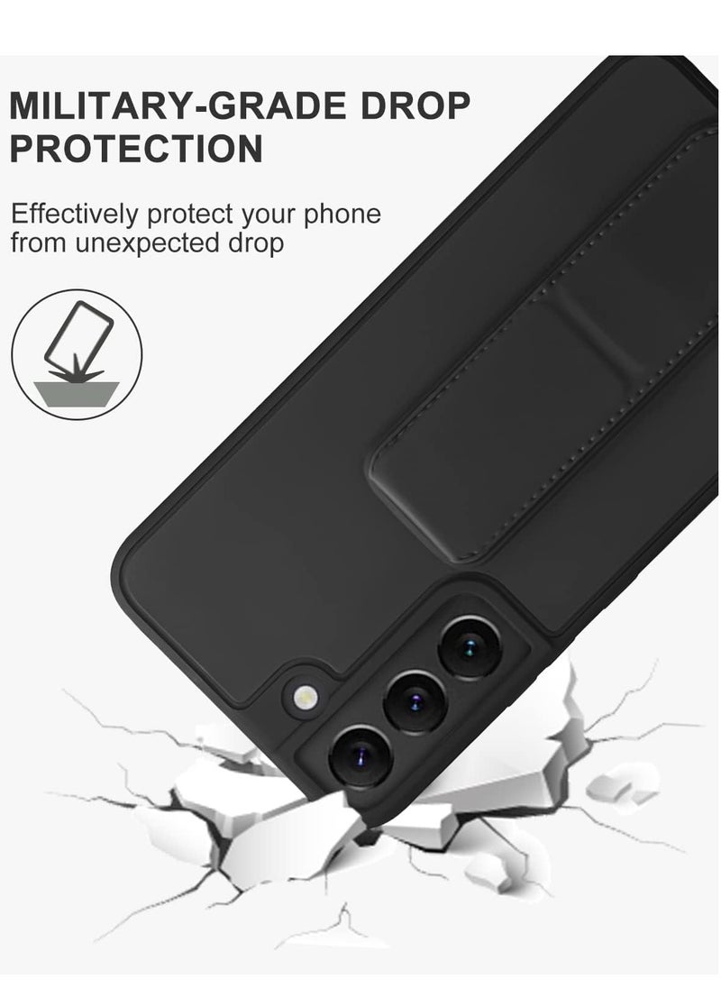 Generic Samsung Galaxy S25 Plus Case with Kickstand & Magnetic Car Holder Vertical & Horizontal Premium Silicone Hand Strap & Multi Holder Grip for Phone  - Image 3