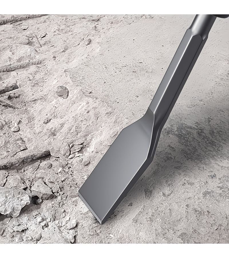 Concrete Masonry Electric Hammer Impact Drill Bit Set Bent Pick Shovel Flat Chisel Hexagonal Handle Slotting Chiseling Wall Drilling - Image 1