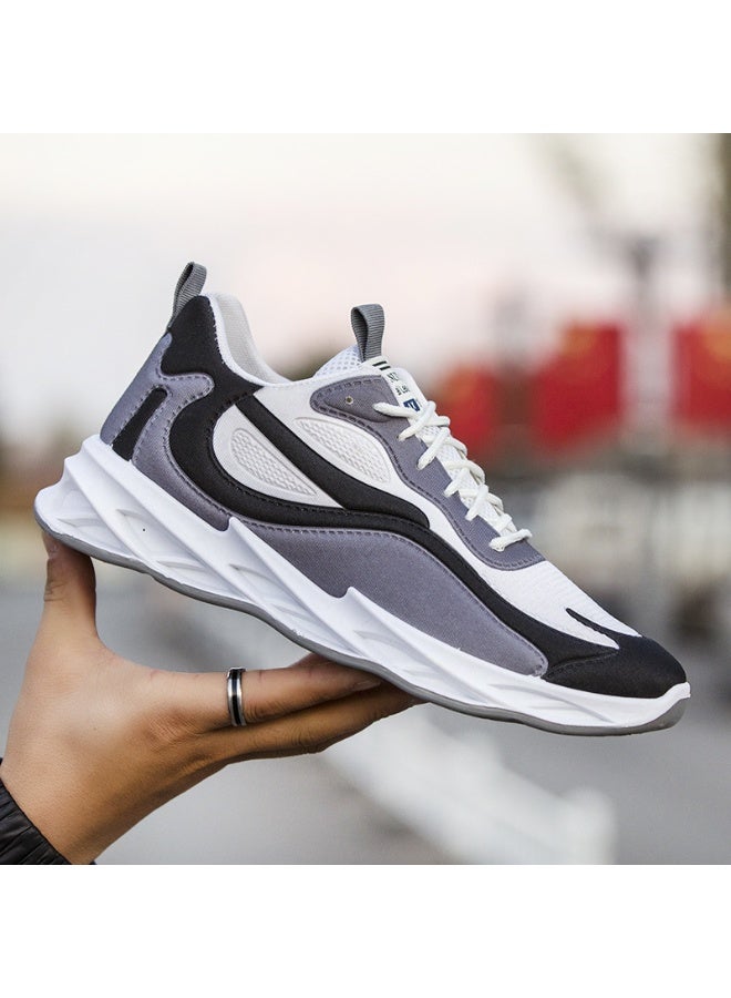 NIBEMINENT Summer Men's Cloth Shoes Breathable Thick-soled Casual Shoes Men's Korean Fashion Sports Shoes - Image 1