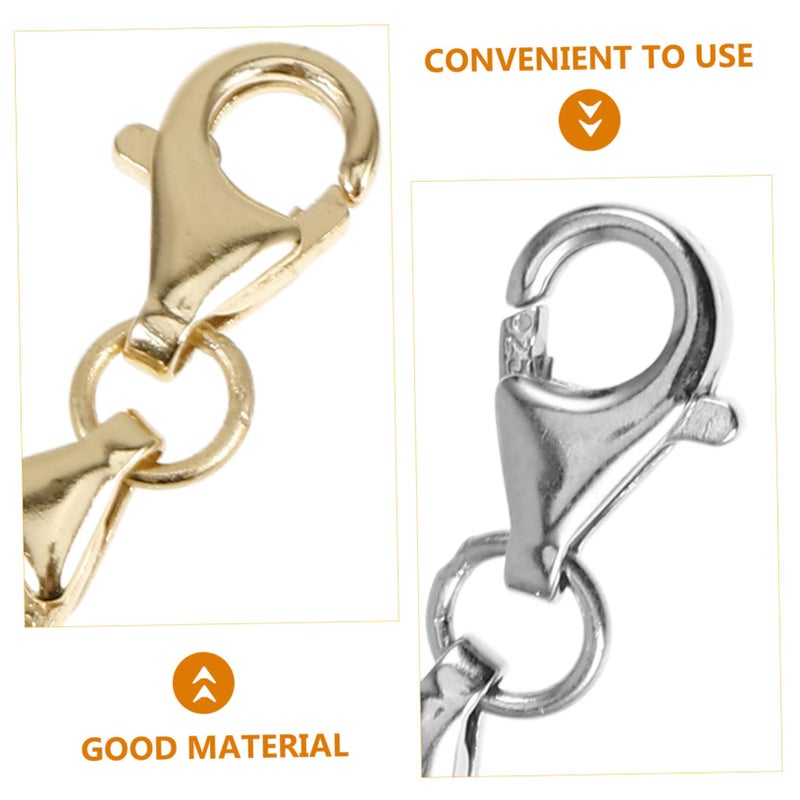 2Pcs Silver Metal Lobster Clasps For Jewelry Making Necklace Bracelet Hooks - Image 4