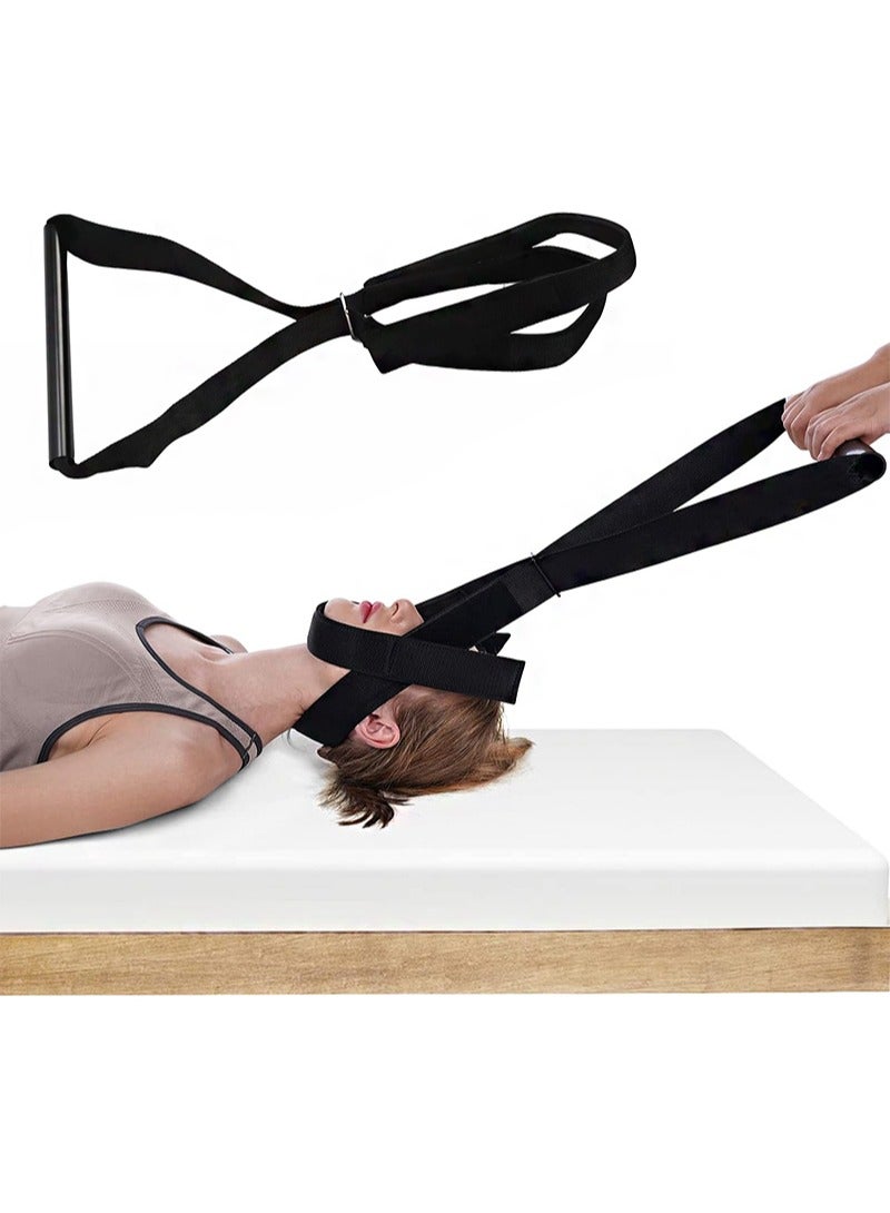 Aikanbo Y Strap Spine Chiropractic Decompression Traction Tool with Chin Strap. Strong Neck Stretcher & Cervical Traction Device for Neck Pain Relief - Image 1