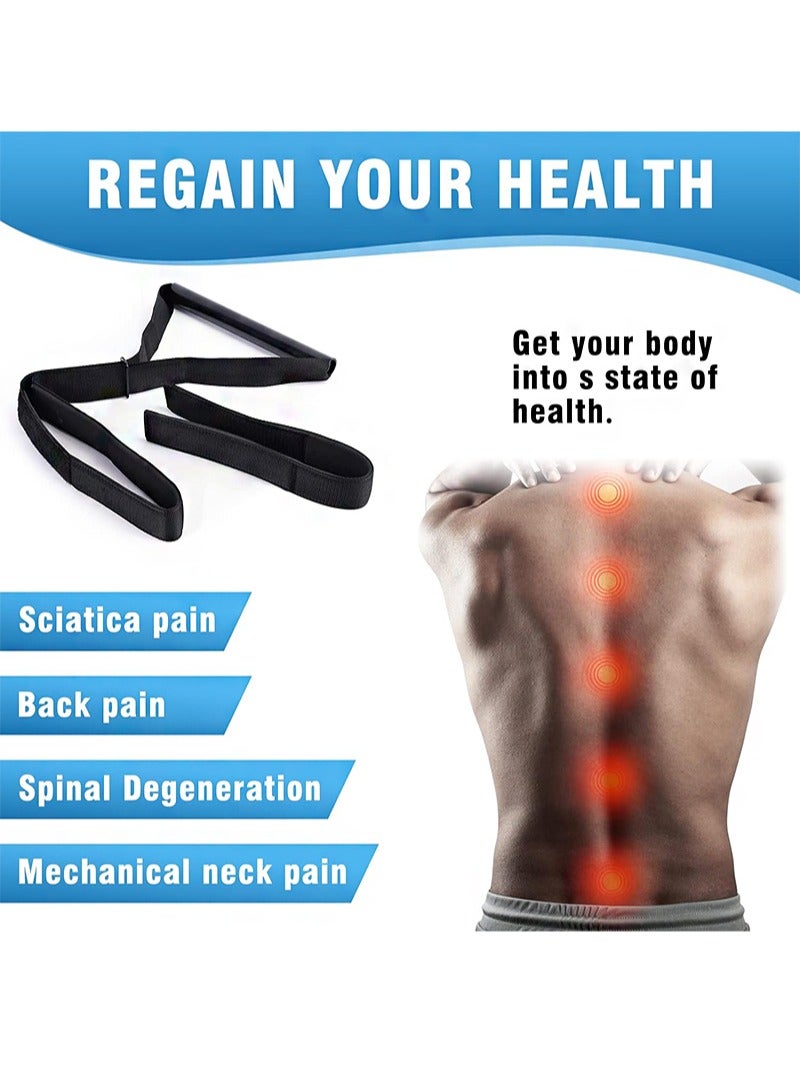 Aikanbo Y Strap Spine Chiropractic Decompression Traction Tool with Chin Strap. Strong Neck Stretcher & Cervical Traction Device for Neck Pain Relief - Image 2