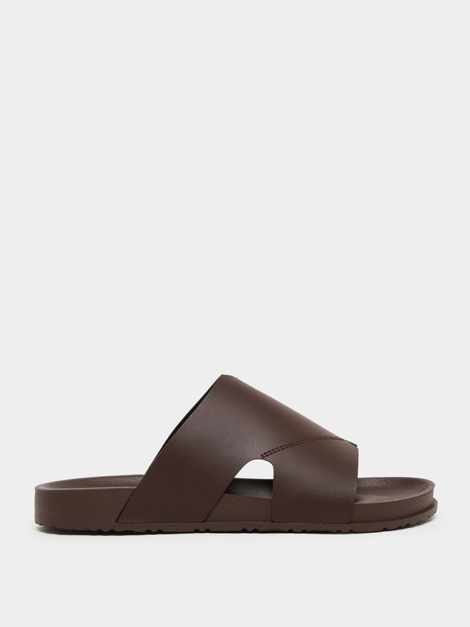 Styli Styli Cut Out Thick Band Slip on Sandals - Image 2