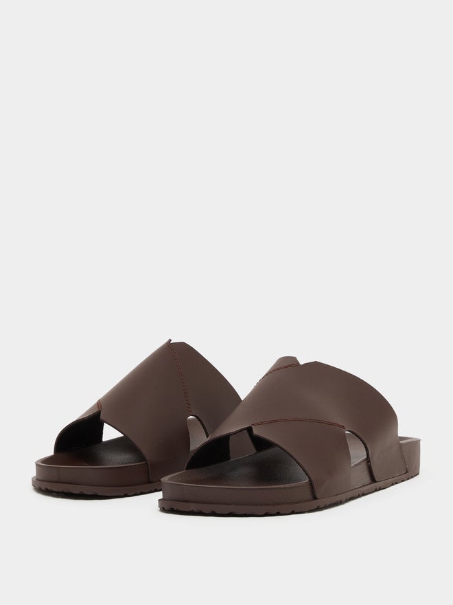 Styli Styli Cut Out Thick Band Slip on Sandals - Image 3
